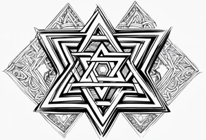 star of david tattoo idea