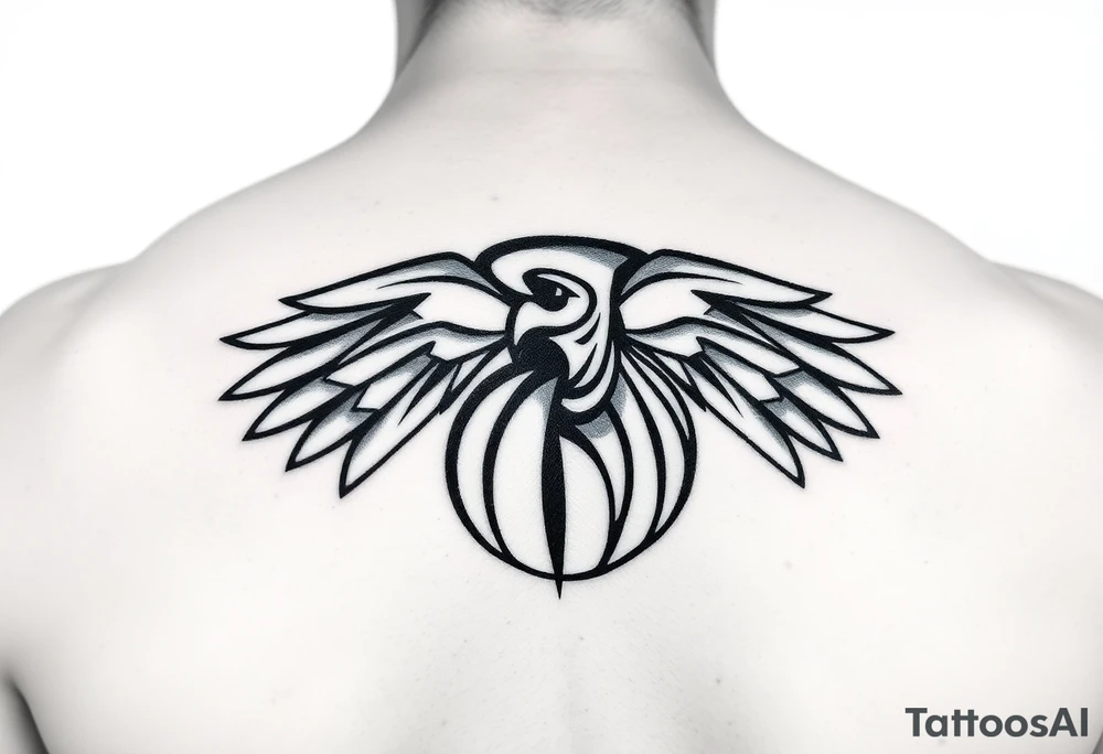 Atlanta 
Hawks logo tattoo idea