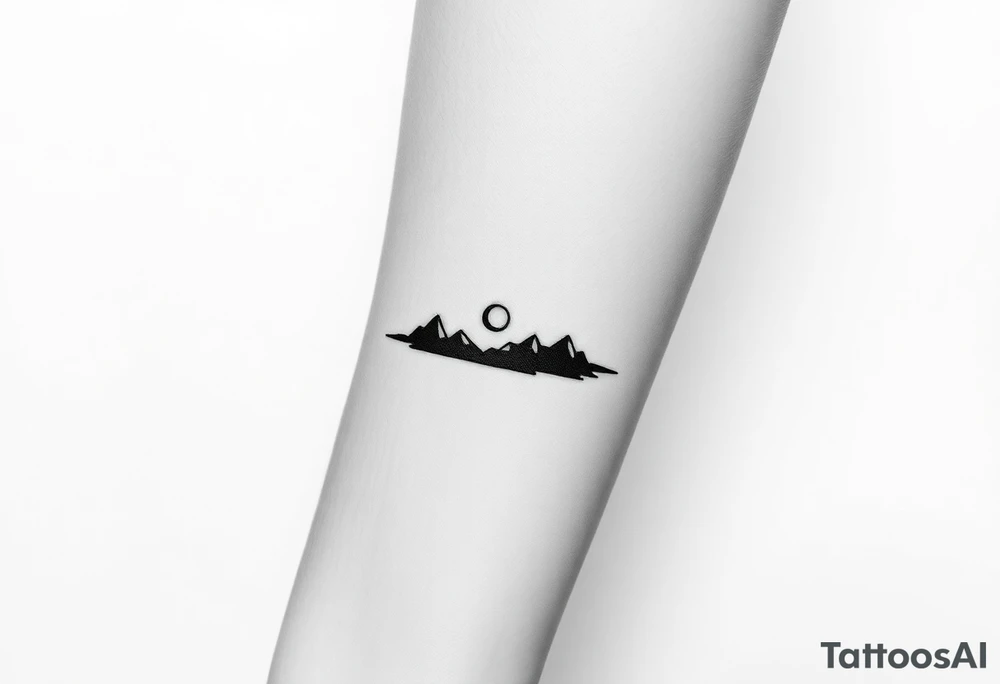 Silhouette armband tattoo idea