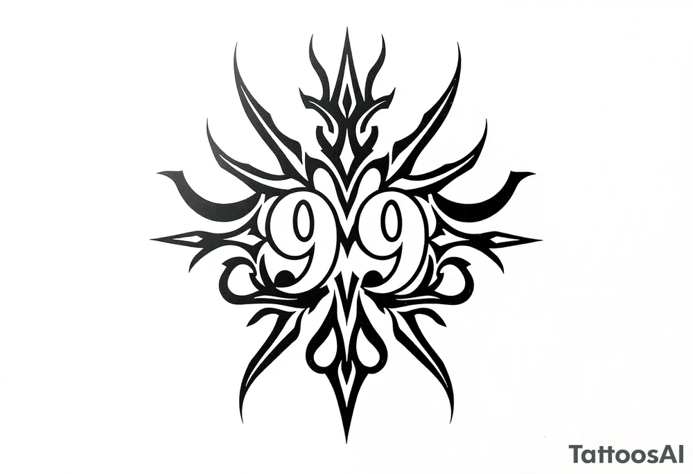 999 symbol tattoo idea