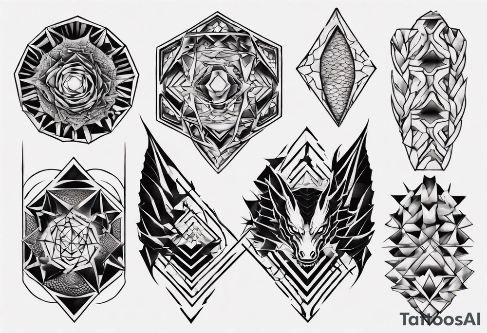 Dragon skin tattoo idea