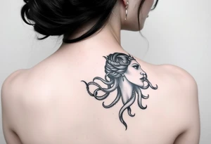 Side of Medusas face tattoo idea
