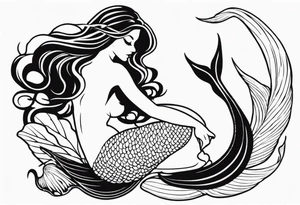 Mermaid tattoo idea