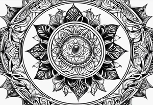 Crown chakra tattoo idea