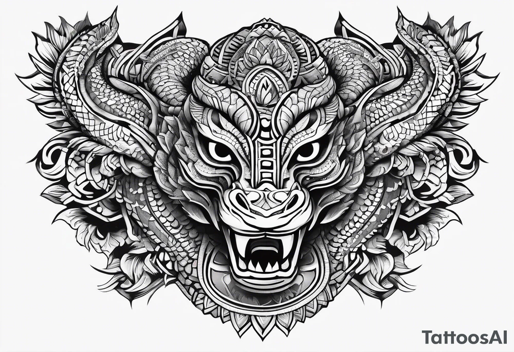 Aztec snake, arm sleeve, tattoo idea