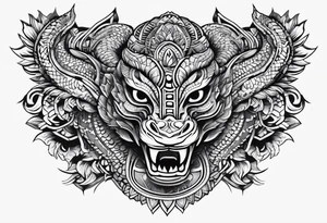 Aztec snake, arm sleeve, tattoo idea
