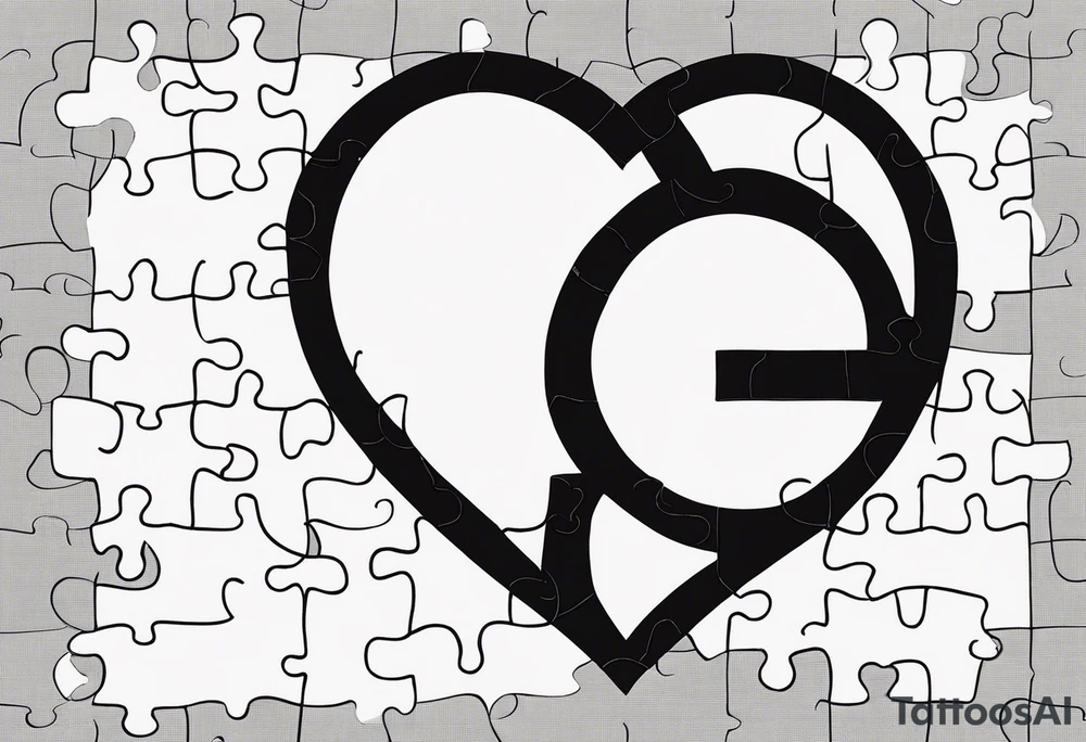 One single Puzzle Piece: A fine, clean outline with no shading, keeping the design light and elegant.
Filled Heart: A small, solid black heart placed inside the puzzle piece. The contrast between the outlined puzzle and the filled heart adds depth and highlights the heart as a symbol of your bond.
Handwritten Text: Beneath or slightly to the side of the puzzle piece, your sister’s words “to my favorite sister,” carefully preserving the integrity of her handwriting.
This will create a balanced, meaningful design that's simple yet full of emotion—perfect for a small ankle tattoo. tattoo idea