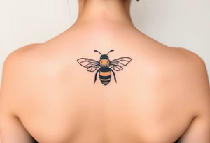 Cartoon bee tattoo idea