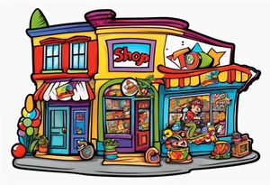 toy shop tattoo idea