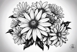 Asters tattoo idea