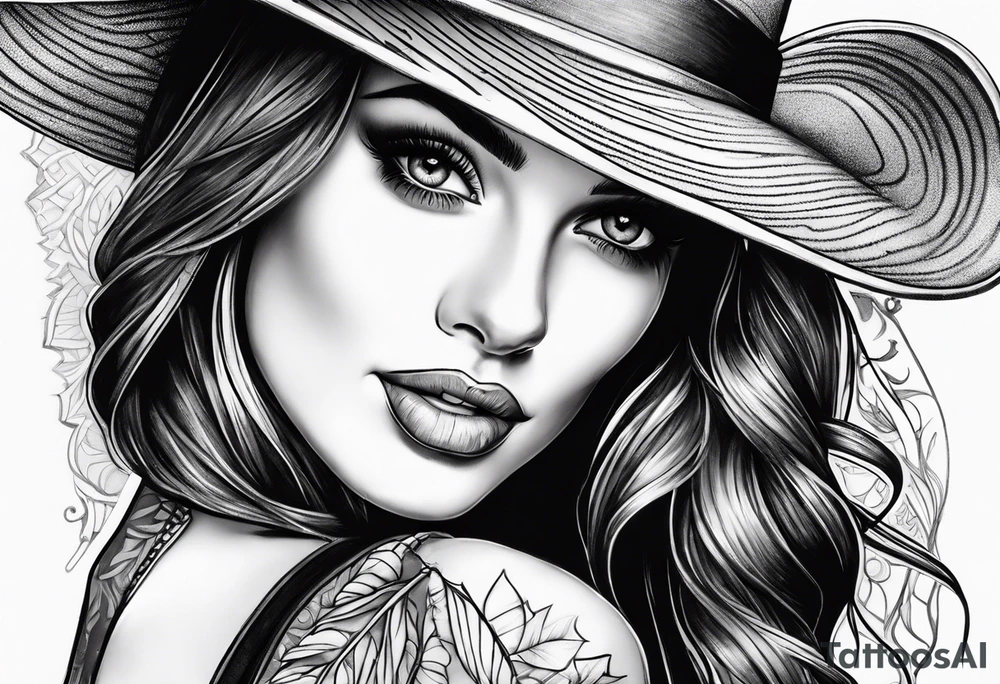 Pretty woman tattoo idea