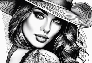 Pretty woman tattoo idea