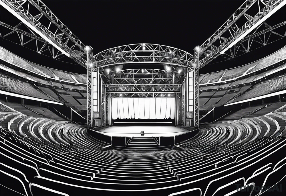 Truss, stage,show, music, mix stadion, faders tattoo idea
