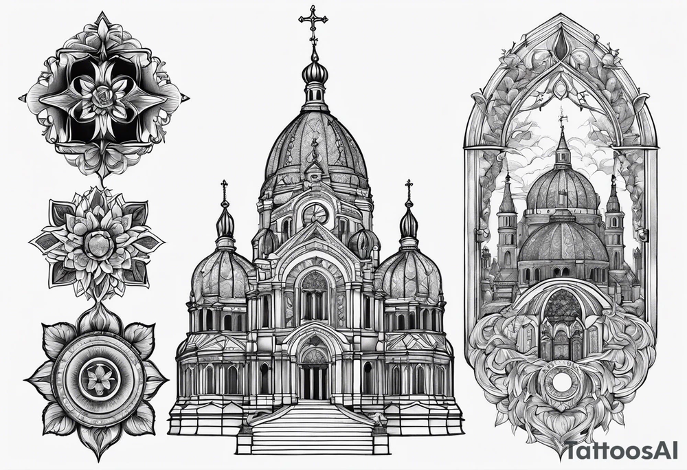 cathedral tattoo idea