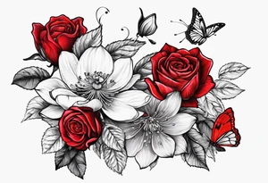 roses, Libra lady, butterflies, lotus flower, cherry blossom flowers, a red cardinal tattoo idea