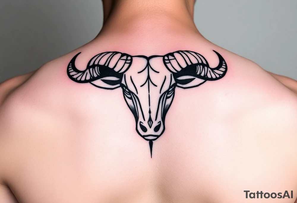symbol of taurus horoscope tattoo idea