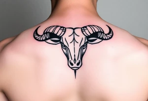 symbol of taurus horoscope tattoo idea