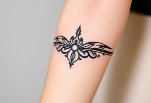 A band of scaled around the arm tattoo idea