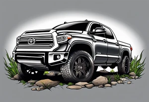 2015 toyota tundra gray lowered into the weeds tattoo idea