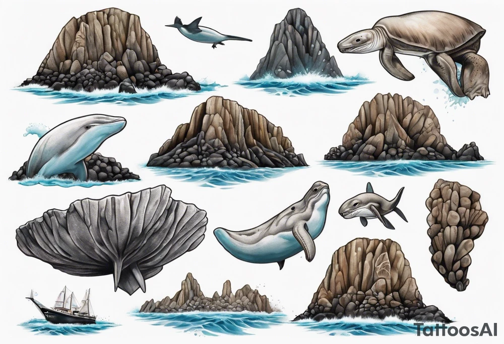 Kicker rock Galapagos tattoo idea