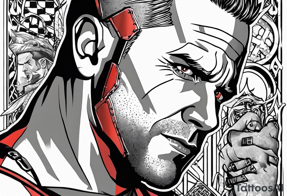 Wade wilson jail tattoo idea