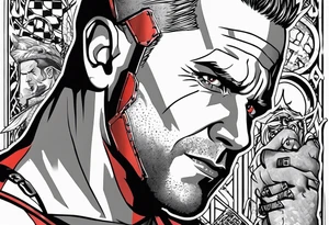 Wade wilson jail tattoo idea