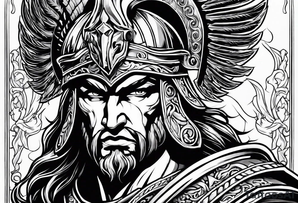 greek god ares tattoo idea
