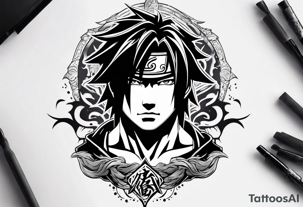 Sasuke curse mark tattoo idea