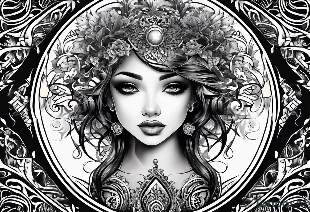 Lettering gods child tattoo idea