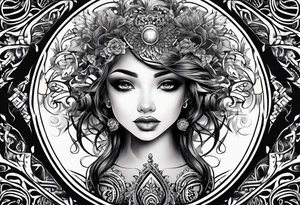 Lettering gods child tattoo idea