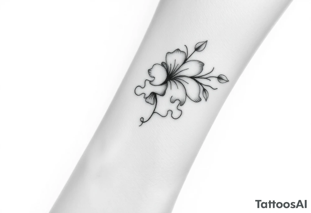 Tattoo that symbolizes grief and loss that's a puzzle tattoo idea