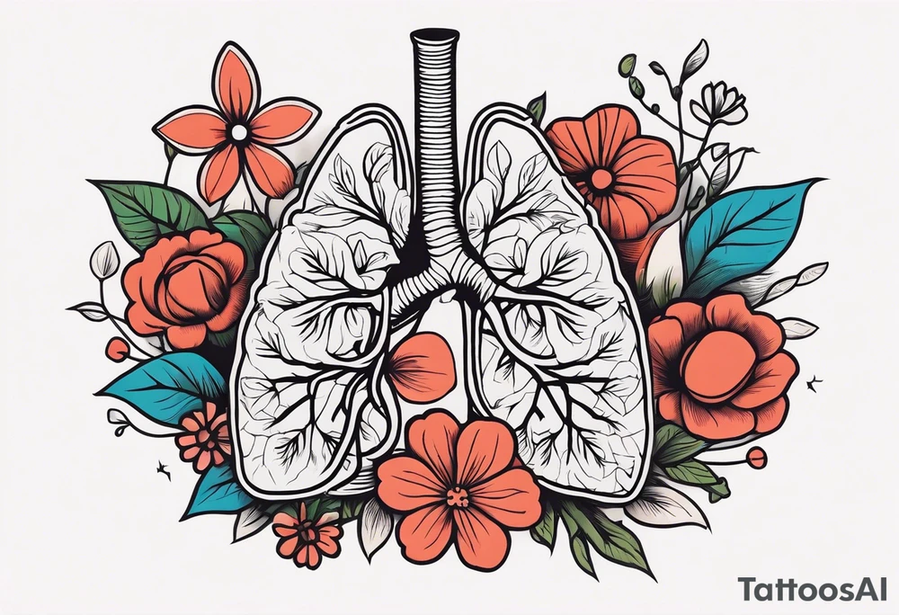 human lungs

old school vintage simple traditional design surrounded by vintage flowers


bold color simple tattoo idea