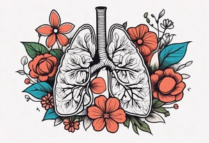 human lungs

old school vintage simple traditional design surrounded by vintage flowers


bold color simple tattoo idea