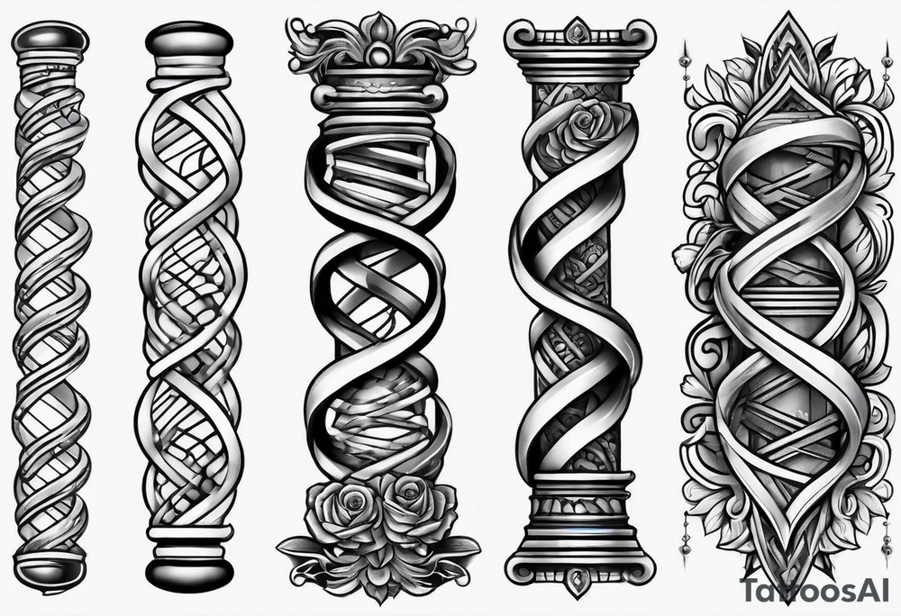 DNA forearm tattoo idea