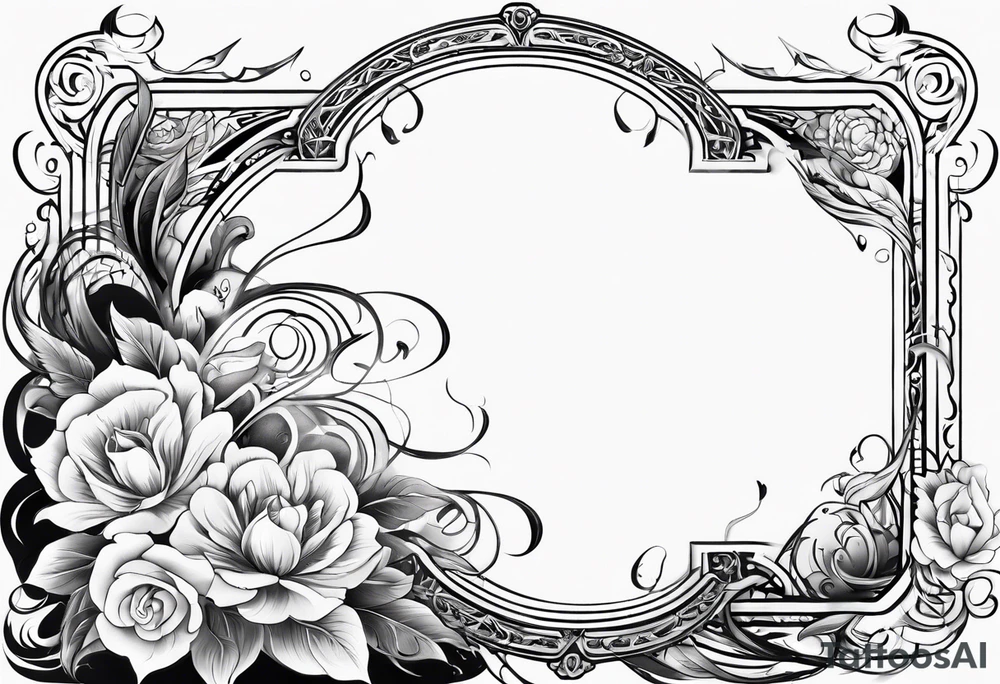 An open scroll tattoo idea