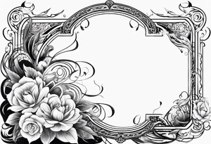 An open scroll tattoo idea