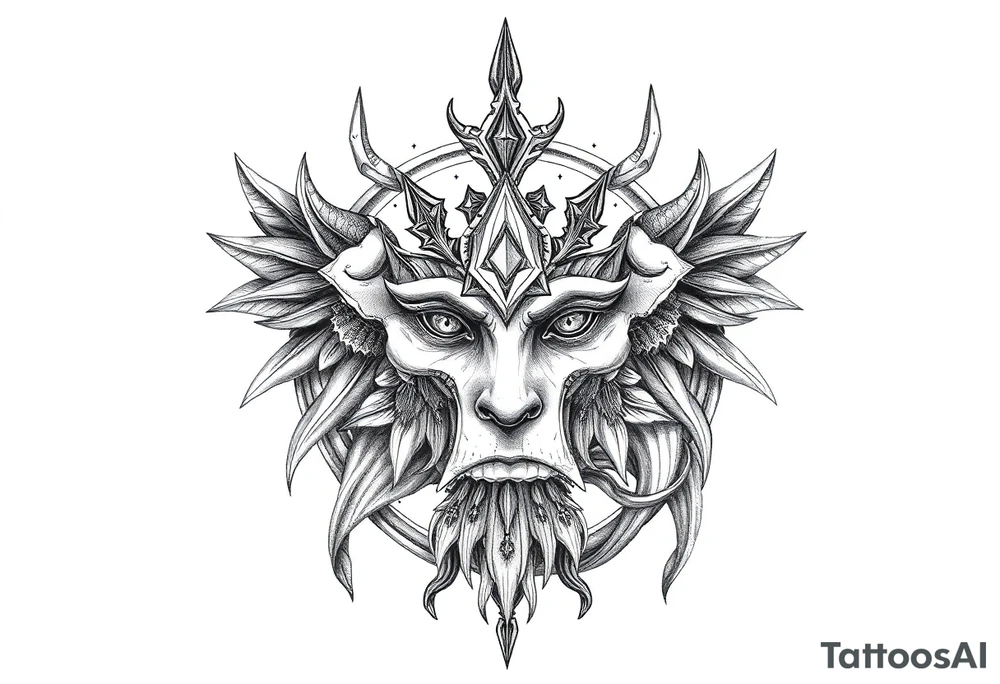 craft symbolism, mystical tattoo idea