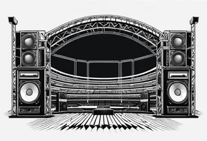 Truss, music, mix stadion, faders, reprobox tattoo idea