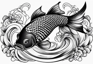 Yen yang Koi tattoo idea