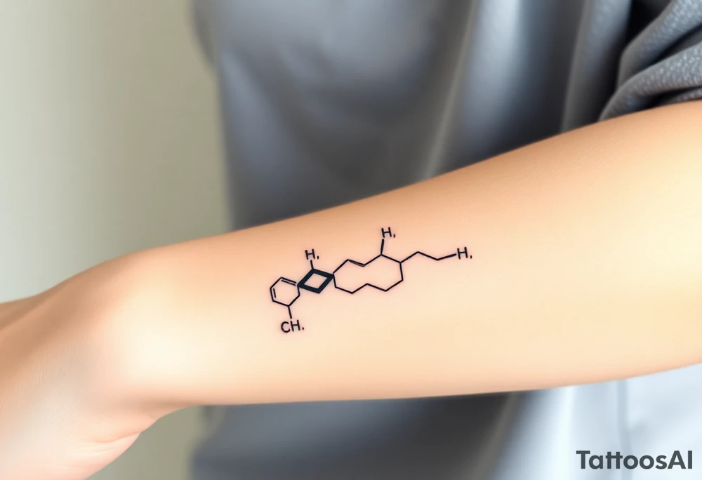 Chemical representation of Bipolar disorder tattoo idea