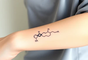 Chemical representation of Bipolar disorder tattoo idea