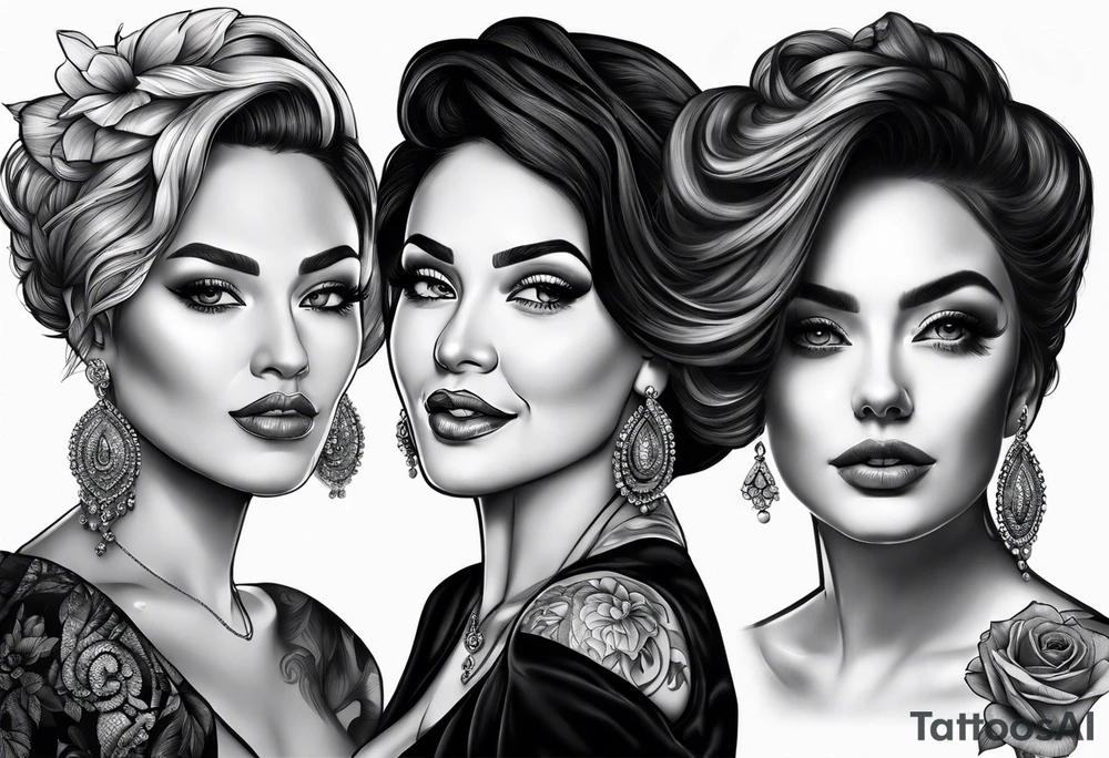 My mom’s portrait tattoo idea