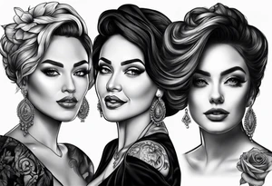 My mom’s portrait tattoo idea
