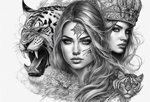 battle between life and death tattoo idea