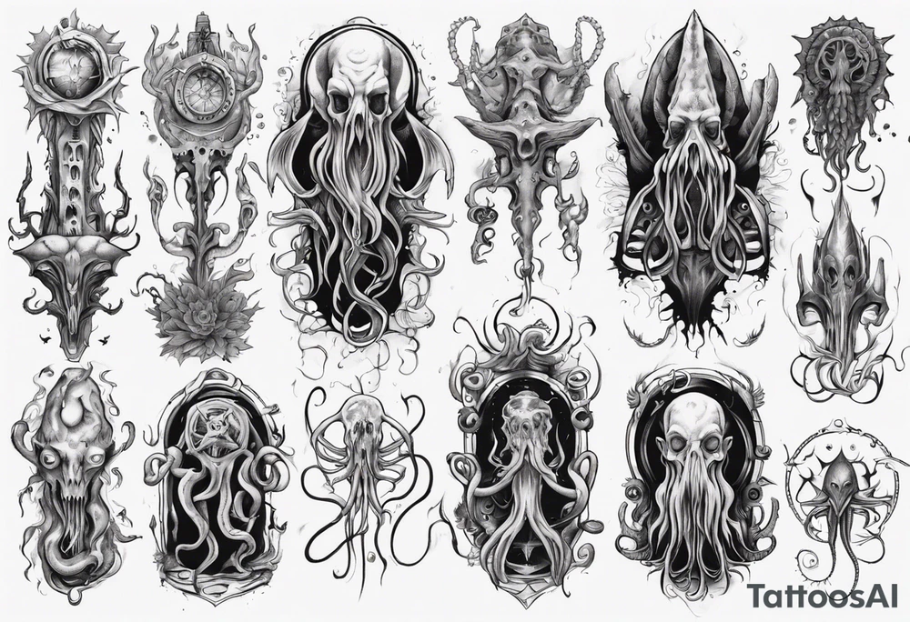 long tattoo for forearm on lovecraft them
add tentacle tattoo idea