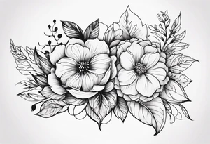 Floral sleeve tattoo idea