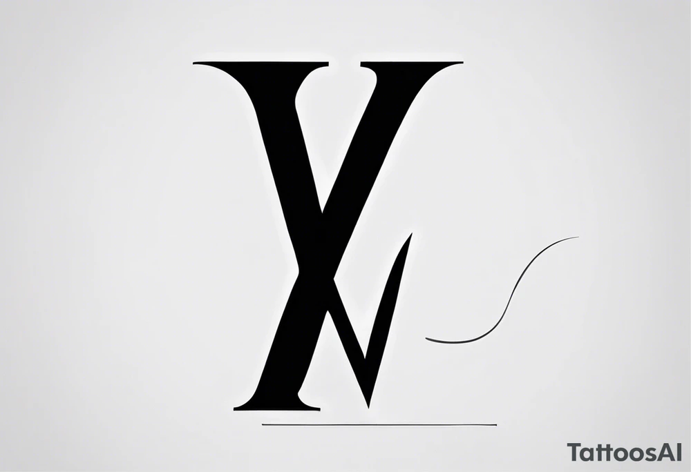 The letter “Y.” For on my bicep. I want the letter to be minimal but oldschool and powerfull tattoo idea