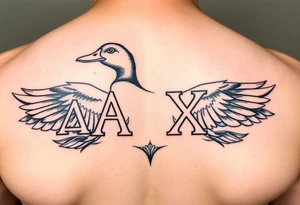 Duck hunting with Greek letters for alpha gamma rho tattoo idea