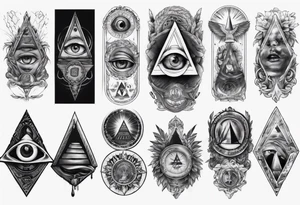 Illuminati
ARM SLEEVE 
REALISTIC tattoo idea