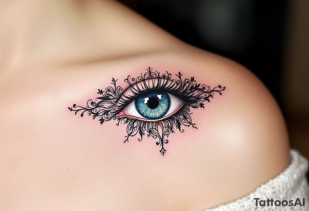 Tattoo in eye tattoo idea